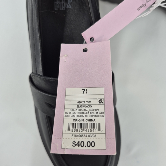 Wild Black Fable Women’s Loafer Platform With Memory Foam Insole Size 7.5 NEW - Picture 6 of 10